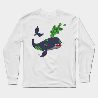 Sad Whale Long Sleeve T-Shirt